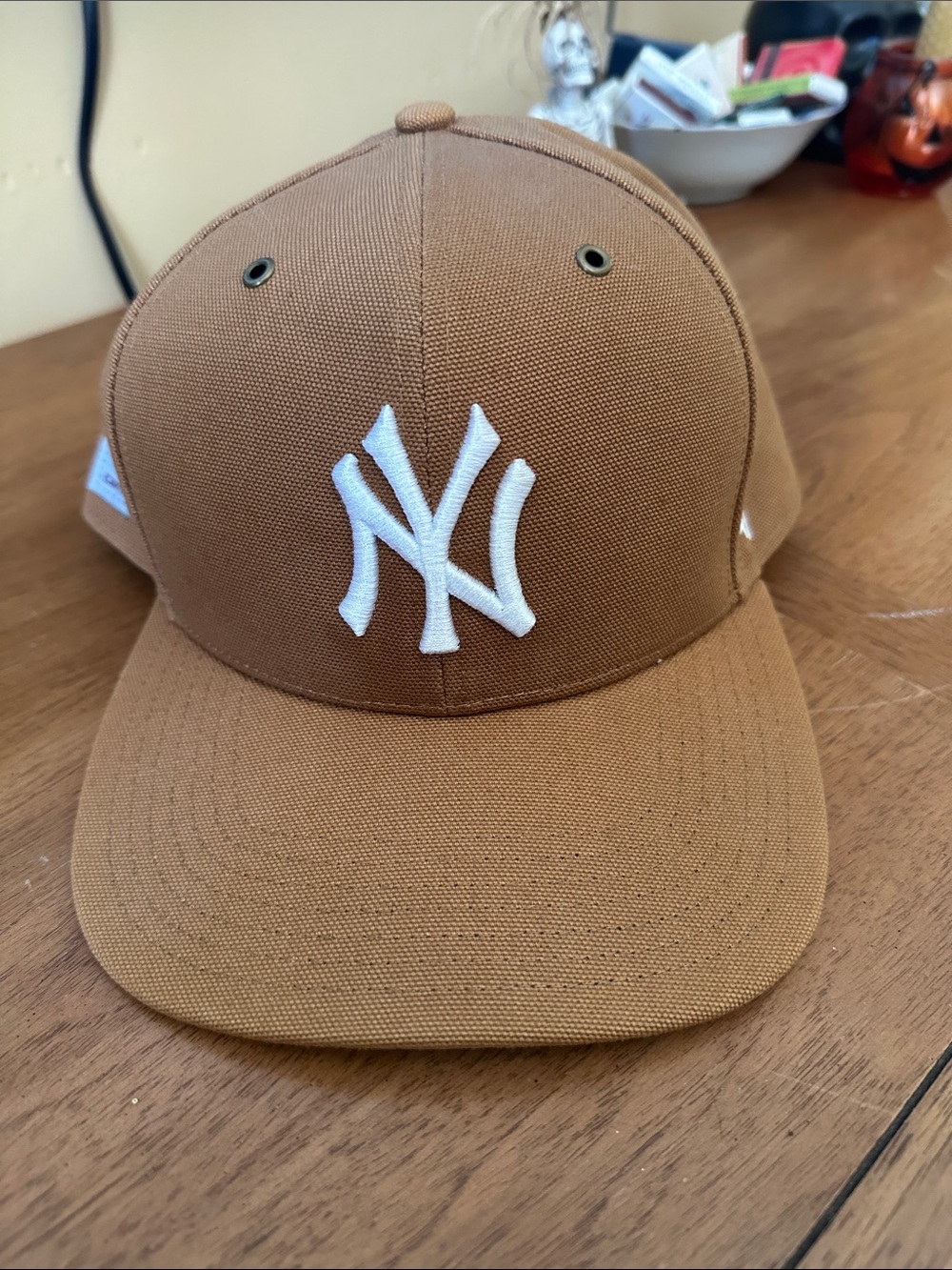 Carhartt Brown Baseball Cap with White NY Logo